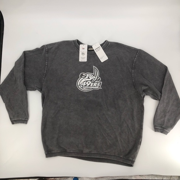 NEW! University of North Carolina at Charlotte 49ers Corded Crew Sweatshirt - Picture 1 of 5